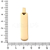 304 Stainless Steel Pendants STAS-U043-09G-3