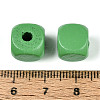 Spray Painted Wooden Beads WOOD-P021-01C-28-3