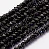 Natural Black Spinel Beads Beads Strands G-F460-19-1