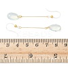 Electroplated 304 Stainless Steel Resin Dangle Earrings EJEW-Z129-06G-03-5