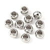 Tarnish Resistant Rondelle 201 Stainless Steel European Beads LS-STAS-N020-03-8mm-2