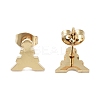PVD Vacuum Plating 304 Stainless Steel Stud Earrings for Women EJEW-A048-16G-2