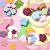 22Pcs 11 Colors Flower Food Grade Eco-Friendly Silicone Focal Beads SIL-CJ0002-56-3