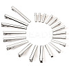 70Pcs 7 Styles Iron Flat Alligator Hair Clip Findings IFIN-TA0001-69-3