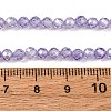 Cubic Zirconia Beads Strands G-G792-47-09C-2