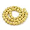 Synthetic Lava Rock Beads Strands G-S277-10mm-18-2