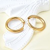 Round 304 Stainless Steel Hoop Earrings EJEW-V005-01G-02-5