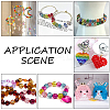 24 Colors Transparent Acrylic Beads TACR-PH0001-93B-5