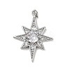 Brass Micro Pave Cubic Zirconia Pendants KK-R230-05P-1