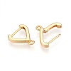 Brass Hoop Earring Finding KK-N261-56G-2
