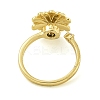 Daisy Enamel Rotatable Cuff Rings for Women RJEW-M016-05G-4