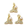 Rack Plating Real 18K Gold Plated Brass Pendants KK-B077-05G-1