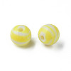 Opaque Striped Acrylic Beads MACR-S373-27A-06-1