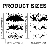 1 Set PET Hollow Out Drawing Painting Stencils DIY-MA0003-34B-2