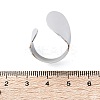 Non-Tarnish 304 Stainless Steel Open Cuff Ring RJEW-Q775-01P-4