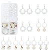 Acrylic Bead DIY Earring Making Kits DIY-FS0006-67D-1