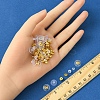 6 Styles Brass Bullet Clutch Bullet Clutch Earring Backs with Pad FIND-FS0003-08G-5