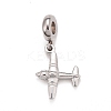 Non-Tarnish 304 Stainless Steel European Dangle Charms LS-STAS-I194-21P-1