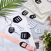 100Pcs 6 Styles POM Plastic Ladder Lock Slider Buckles FIND-FH0016-64-4