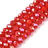 Electroplate Glass Beads Strands LS-EGLA-A044-P6mm-B22-1