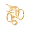 304 Stainless Steel Cuff Open Rings for Women RJEW-L342-02G-4