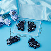 CRASPIRE 4Pcs Glass Rhinestone Sew on Ornament Accessories FIND-CP0001-09-7