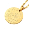Constellation Pendant Necklaces NJEW-S422-04G-10-2