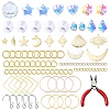 DIY Glass Suncatchers Pendants Pendant Decoration Making Kit DIY-YW0008-99-1