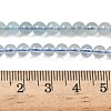 Natural Aquamarine Beads Strands G-D327-B01-5mm-5