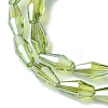 Transparent Electroplate Glass Beads Strands GLAA-K064-05A-PL04-3