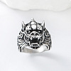 Punk Style 304 Stainless Steel Dragon Finger Rings for Men UN0454-5-2
