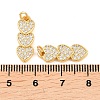 Brass Micro Pave Cubic Zirconia Pendants KK-F927-12F-G-3