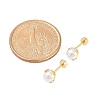 Round Plastic Imitation Pearl Ear Fake Plugs EJEW-H105-18G-6