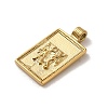 304 Stainless Steel Pendants STAS-L022-306G-03-2