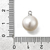 ABS Plastic Imitation Pearl Pendants FIND-H052-01G-01P-3