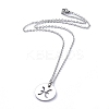 Non-Tarnish 304 Stainless Steel Pendant Necklaces NJEW-E147-03P-2