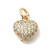 Brass Micro Pave Cubic Zirconia Pendants KK-C137-01G-03-1