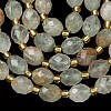 Natural Green Rutilated Quartz Beads Strands G-F809-A05-01-4