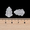 Frosted Transparent Acrylic Beads OACR-P029-04B-01-4