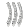304 Stainless Steel Curved Tube Beads LS-STAS-M071-03J-P-1