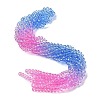 Transparent Painted Glass Beads Strands DGLA-A034-T8mm-A08-1