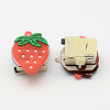 Kid's Strawberry Silicone Led Brooches JEWB-R006-12-4