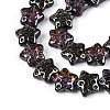 Electroplate Transparent Glass Beads Strands EGLA-N020-02H-3