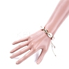 Adjustable Waxed Cotton Cord Braided Bead Bracelets LS-X-BJEW-JB05121-02-5