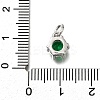 Brass Pave Cubic Zirconia Pendants KK-V002-23P-06-3