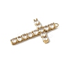 304 Stainless Steel Rhinestone Pendants Ion Plating(IP) STAS-V015-04A-G-2