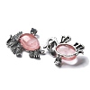Cherry Quartz Glass Pendant G-H083-02AS-10-2