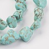 Natural Green Turquoise Beads Strands X-G-N0312-01-3