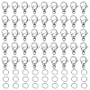 304 Stainless Steel Lobster Claw Clasps STAS-ME0002-92B-1