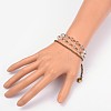 Gemstone Trendy Beads Multi-strand Bracelets X-BJEW-JB01875-02-4